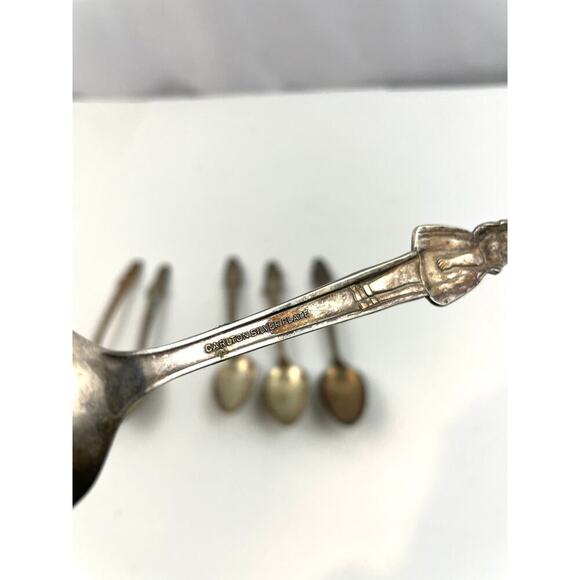 VTG Set of 6 Spoons Yvonne Cecile Marie Annette 1930's Carlton SilverPlate - Picture 2 of 10